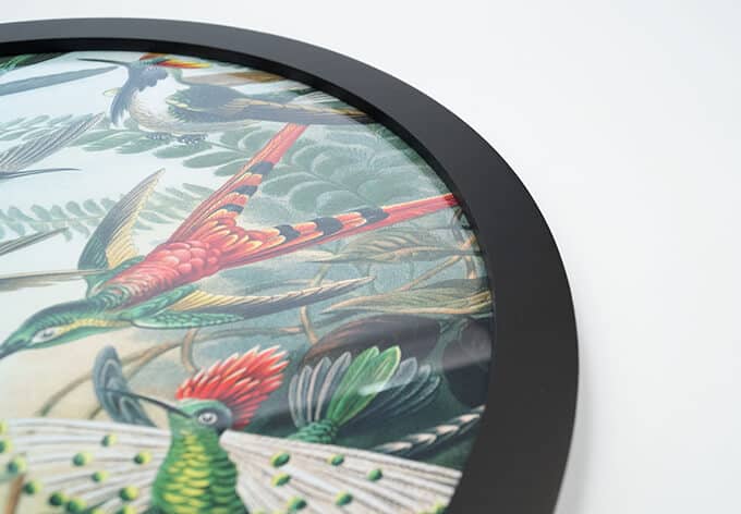 Poster rund Materialbeschreibung